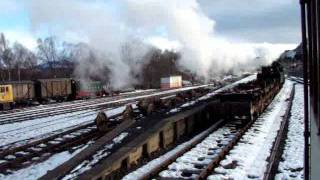 Filmed when newly back in traffic Ivatt Class 2, 46512,"E.V.Cooper Engineer"shunting at Aviemore.