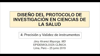 4: Validez y precisión de instrumentos #investigación #tesis #protocolo #investigations