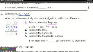 Subtracting Across Zeros