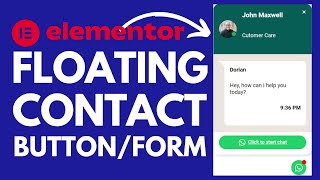 Elementor Floating Contact Button | Elementor WhatsApp Button: Boost Engagement & Conversions