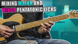 Blues Licks for Mixing Major & Minor Pentatonic Scales