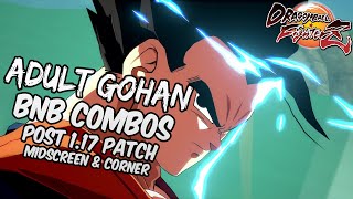 [OUTDATED] DBFZ 1.17 Adult Gohan BnB Combos | DRAGON BALL FighterZ