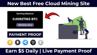 New Free Bitcoin Earning Website || Best Free Bitcoin Cloud Mining Site 2022 || Live Payment Proof