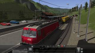 Train Simulator Classic - [GE 4/4 iii] - Leaving Samedan Part 3 - 4K UHD