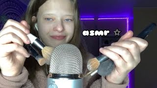 ASMR Brushing the Microphone With Different Brushes