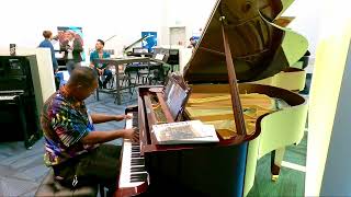 Kris Nicholson Test Driving this C.Bechstein Mahogany 5ft Baby Grand Piano at Namm 2024