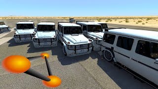 БАНДИТЫ НА ГЕЛИКАХ ПЫТАЮТСЯ ЗАЖАТЬ | BeamNG.drive