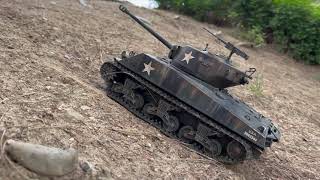 TAIGEN 1/16 RC M4A3 SHERMAN 76MM - TEST RUN 2