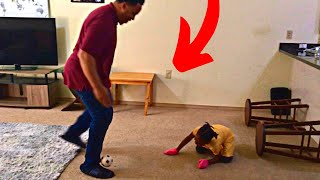 Daddy VS Daughter Soccer Match... didn't end well 😱