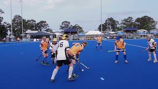 Mens Hockey. ACT v WAC 65. Masters national championships 2022. Gold Coast australia