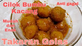 RESEP DAN CARA MEMBUAT CILOK BUMBU KACANG | TAKARAN GELAS (mudah dan enak)