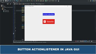 Java GUI Tutorial #36 - JButton Class in Java GUI With ActionListener Interface  Demo