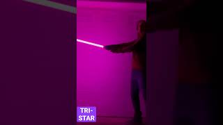 350 RGB LED Lightsaber Blade: TRI-STAR @civilizedsabers6804 #shorts #TRISTAR #short