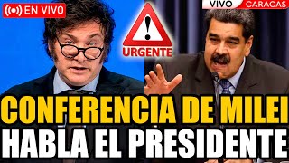 🔴URGENTE MILEI EN VIVO CONFERENCIA EXCLUSIVA LE RESPONDE A MADURO | FRAN FIJAP