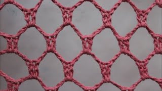 mesh stitch in the ROUND - pattern 2