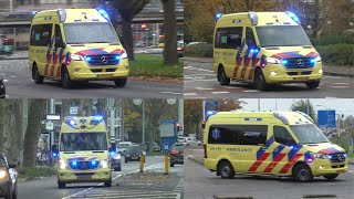 Ambulances met spoed van en naar verschillende meldingen in Utrecht en omgeving!