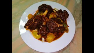 Lamb Ribs in pomegranate sauce with vegetables