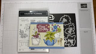 Stampin’ Up! Country Flowers Birthday Card Tutorial