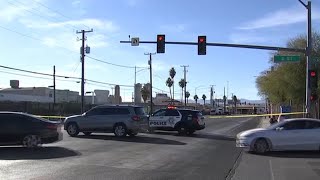 Pedestrian hospitalized in critical condition after crash in downtown Las Vegas