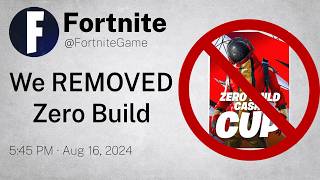 The DOWNFALL of Fortnite Zero Build Competitive