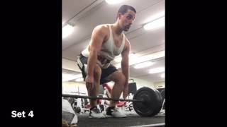 Deadlifts 250 5x3