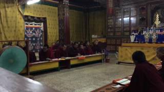 Bhutan - monk prayer ceremony