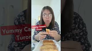 Yummy Sweet Potato Turon #sweetpotato #springroll #kamoterecipe #satisfying #shortvideo