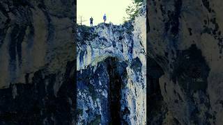 Rock climbing in Drachenwand Austria #alps#shorts#shortvideo#viaferrata#mauntains#climbing#top#drone