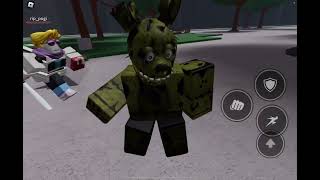 Playing as spring trap with L4x01  #roblox   #strongestbattlegrounds  #springtrap