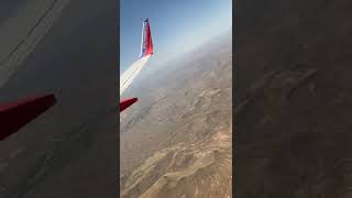 Flying over Arizona ￼desert