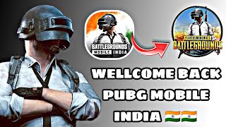 😍WELLCOME PUBG MOBILE INDIA 🇮🇳 #pubg #pubgmobile #bgmi