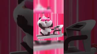 cute panda Exercise Chinese Short Animation | Funny | 熊猫班卜 #panda #shorts #viral #funnypanda