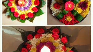 Quick and easy thali decoration/ diwali thali decoration / festival decoration ideas #viralvideo