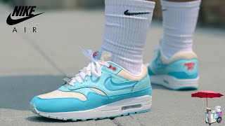 NIKE AIR MAX 1 PUERTO RICO "BLUE GALE" | REVIEW & ON-FOOT