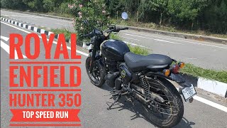 2022 Royal Enfield HUNTER 350 | TOP SPEED RUN | BETTER THAN RONIN OR NOT ? 🚳 | DRAG RACE SOON