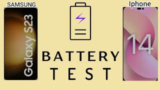 Battery Test: Iphone 14 vs galaxy s23 ❤️‍🔥