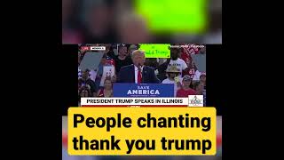 Thank you trump at Illinois campaign rally for scotus verdict #trumpnews #trumprally #trump #foxnews