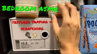 Fast & Aggressive ASMR | textured tapping, scratching, tracing around the room + camera tapping