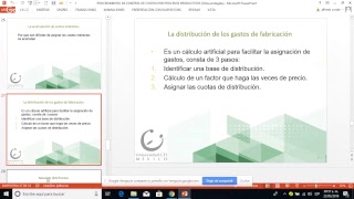 COSTOS POR PROCESOS PRODUCTIVOS