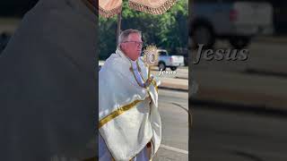 Schoenstatt Movement of Austin Eucharistic Procession to St. John Neumann Catholic Church