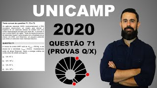 Exercício resolvido | Unicamp 2020 | Questão 71 | Energia Cinética