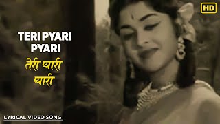 Teri Pyari Pyari - Sasural - Lyrical Song - Mohammed Rafi - Rajendra Kumar,Saroja Devi