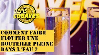 Comment faire flotter une bouteille pleine dans l'eau ? - Défis Cobayes - France 4