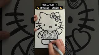 Everyone Can Draw! - HELLO KITTY ✍️ Drawing Tutorial 😀✏️ #hellokitty #hellokittydrawing