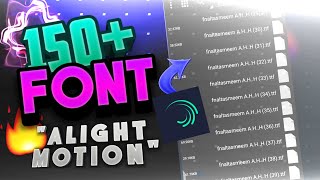 تحميل اكثر من 150 خطوط لايت موشن ❇️ FONT ALIGHT MOTION, ✨♥