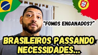 Brasileiros em Lisboa Portugal 🇵🇹 passando fome 🇧🇷