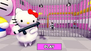 HELLO KITTY BARRY'S PRISON RUN! Obby