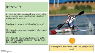 Personality GCSE PE