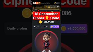 HAMSTER COMBAT CIPHER CODE 18 SEP #shorts #shortsfeed