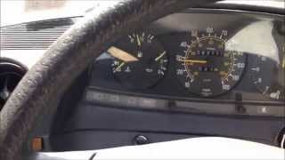 EURO w123  1984 Mercedes Benz 300D 4 spd 0-60 MPH Acceleration